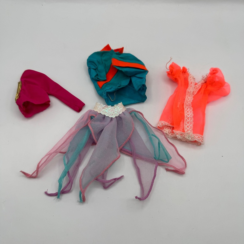 Barbie Doll Clothing Lot Kids Vintage Hong Kong 80s Mix 4pc